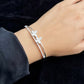 Celestial Butterfly Sterling Silver Ladies Kada Bracelet