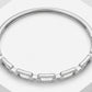 Sparkling Pavé Link Sterling Silver Ladies Bracelet