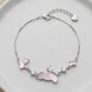 Celestial Crescent & Star Sterling Silver Charm Bracelet