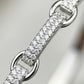 Eternal Interlocking Heart Sterling Silver Ladies Kada