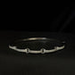 Eternal Interlocking Heart Sterling Silver Ladies Kada
