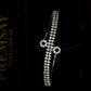 Infinity Cross Sterling Silver Ladies Cuff Bracelet