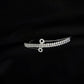 Infinity Cross Sterling Silver Ladies Cuff Bracelet