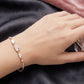 Silver Lining Rose Gold Sterling Silver Ladies Bracelet