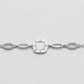 Vintage Roman Elegance Mother-of-Pearl Sterling Silver Bracelet