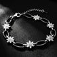 Midnight Blossom Sterling Silver Two-Tone Bracelet