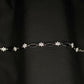 Midnight Blossom Sterling Silver Two-Tone Bracelet