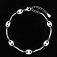Infinity Porcelain & Pavé Sterling Silver Ladies Bracelet