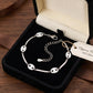 Infinity Porcelain & Pavé Sterling Silver Ladies Bracelet