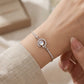 Luminous Teardrop Mother-of-Pearl Sterling Silver Bracelet