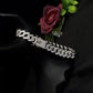 Royal Iced-Out Cuban Link 925 Sterling Silver Gents Bracelet
