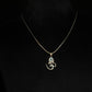 92.5 Sterling Silver Om Pendant with Evil Eye - Protection & Spiritual Energy (Without Chain)