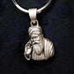 Guru Nanak Dev Ji Sterling Silver Religious Pendant