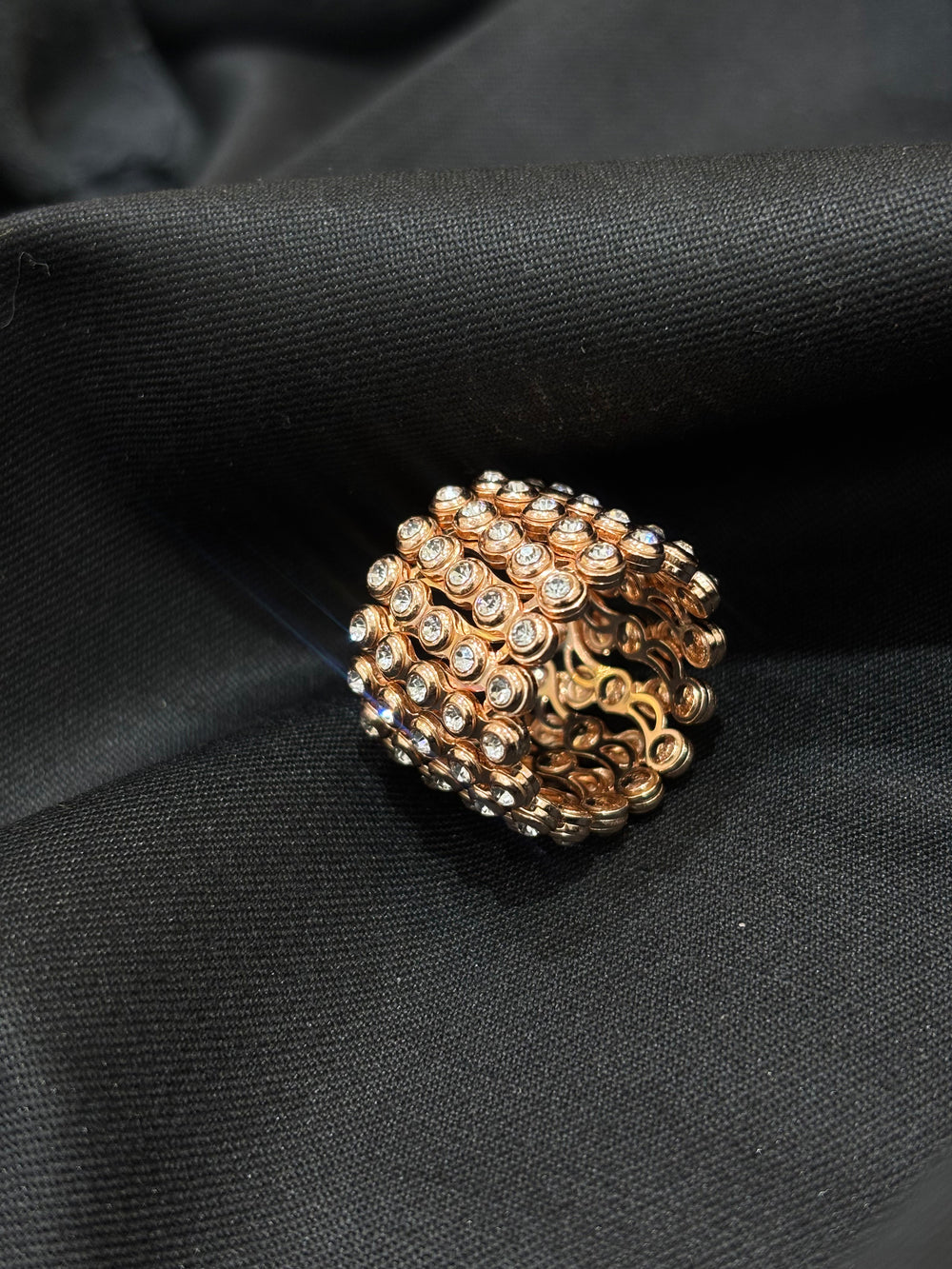 Rose Gold Silver combo of Ring & Bracelet