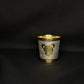 925 sterling silver baby dining set with a gold-plated finish