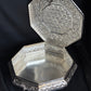 92.5 Sterling Silver Antique Octagonal Box - Royal Elegance