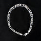 Classic 925 Sterling Silver Figaro Link Bracelet