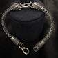 Antique Elephant Head 925 Sterling Silver Woven Bracelet