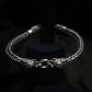 Majestic Elephant 925 Sterling Silver Woven King Chain Bracelet