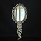 92.5 Sterling Silver Peacock Hand Mirror - Decorative and Functional