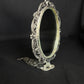 92.5 Sterling Silver Peacock Hand Mirror - Decorative and Functional