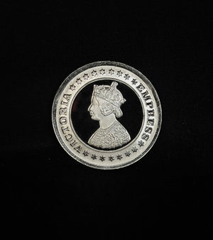 100g Round 999 Pure Silver Victoria Queen Silver Coin from Premsay Jewellers