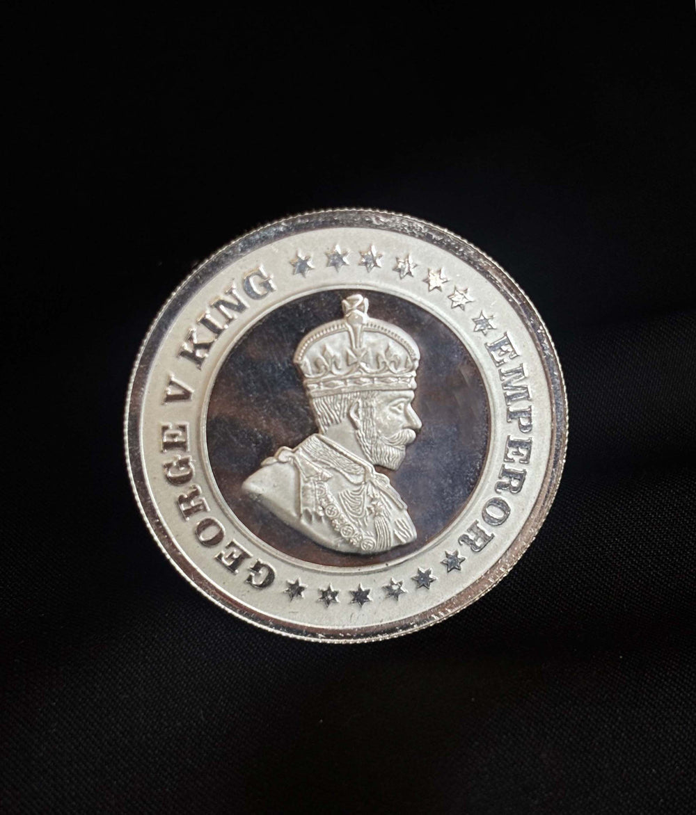 10g Round 999 Pure Silver Geaorge King Empire Silver Coin from Premsay Jewellers