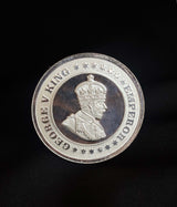 10g Round 999 Pure Silver Geaorge King Empire Silver Coin from Premsay Jewellers