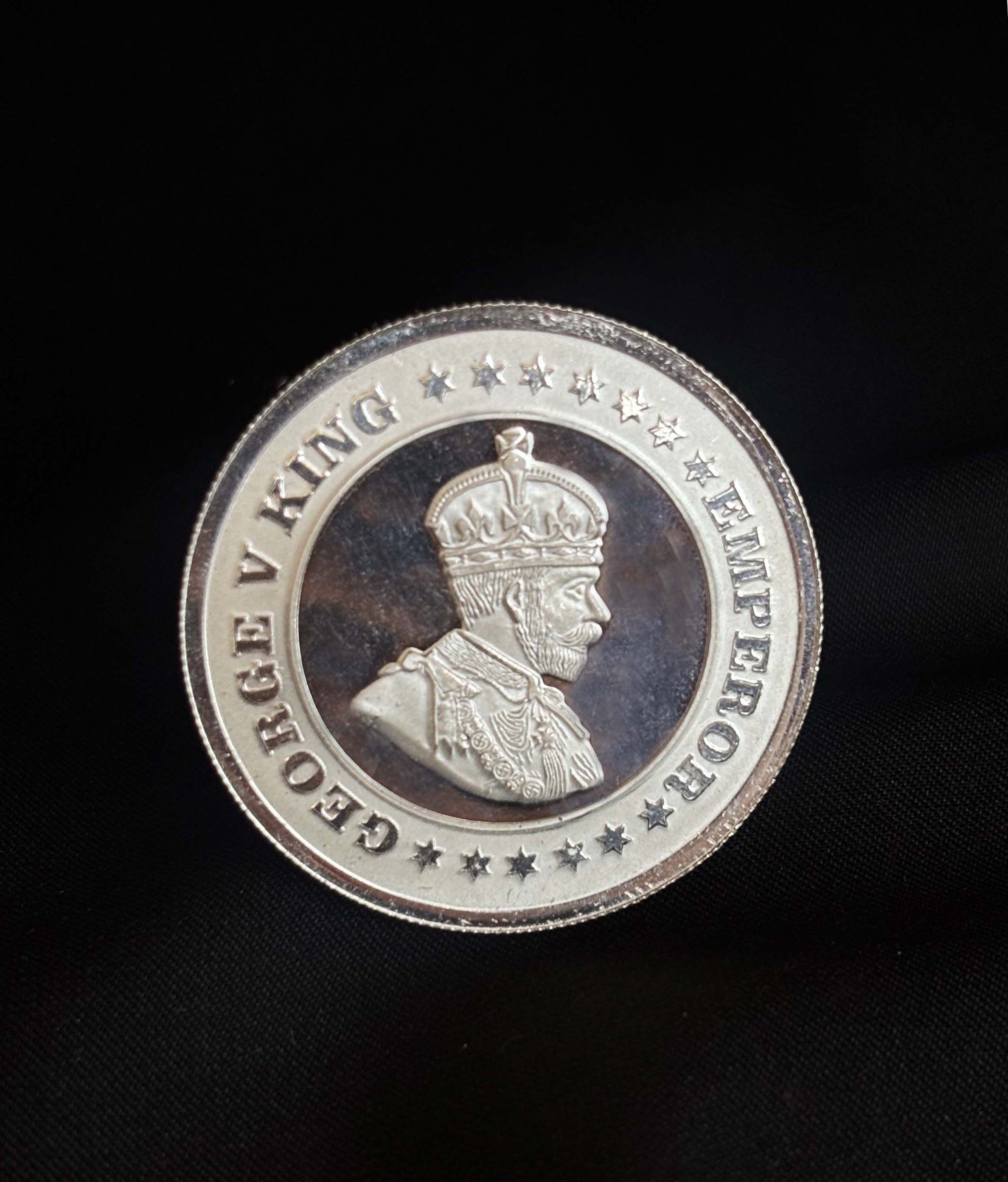 10g Round 999 Pure Silver Geaorge King Empire Silver Coin from Premsay Jewellers