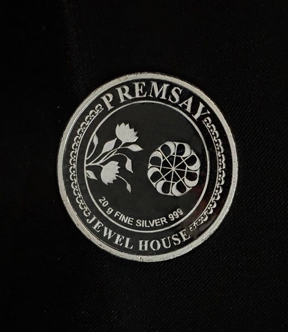 20g Round 999 Pure Silver Geaorge King Empire Silver Coin from Premsay Jewellers