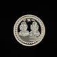 50g Round 999 Pure Silver laxmi Ganesh Silver Coin from Premsay Jewellers