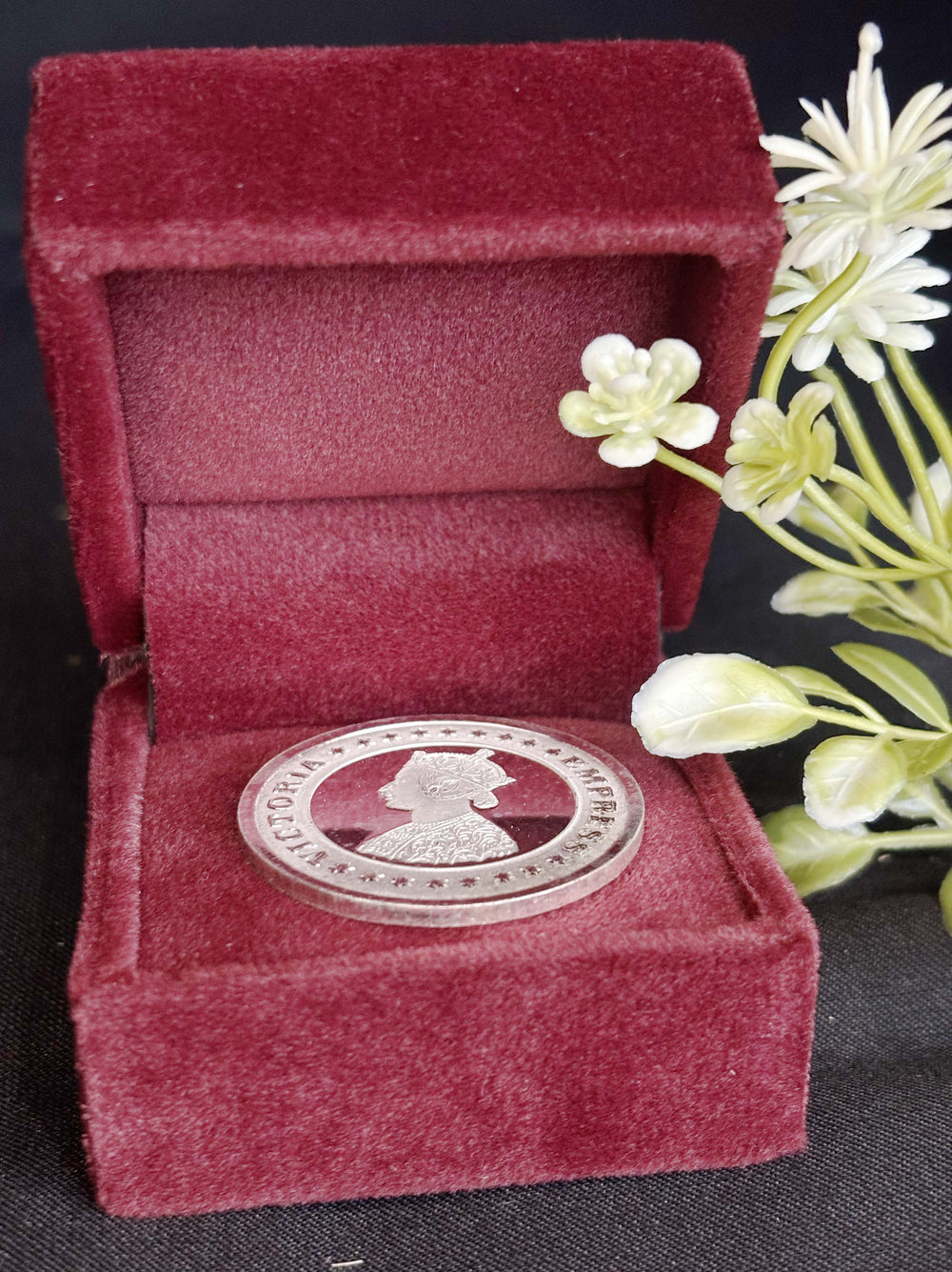 50g Round 999 Pure Silver Victoria Queen Silver Coin from Premsay Jewellers