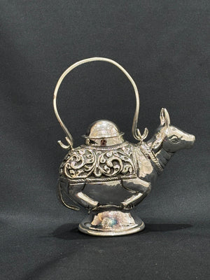 Silver Puja Kamandal, 925 Silver Holy Water Pot for Rituals & Worship