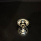 92.5 Sterling Silver Round Diya - Traditional Pooja Oil Lamp