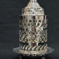 Silver Akhand Jyot Deepak with Jali Design high Polish
