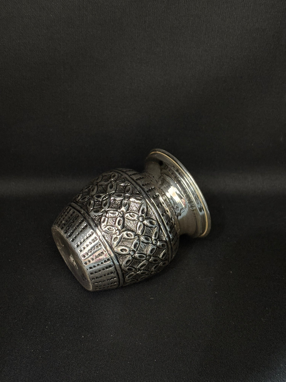 92.5 Sterling Silver Antique Engraved Kalash / Lota