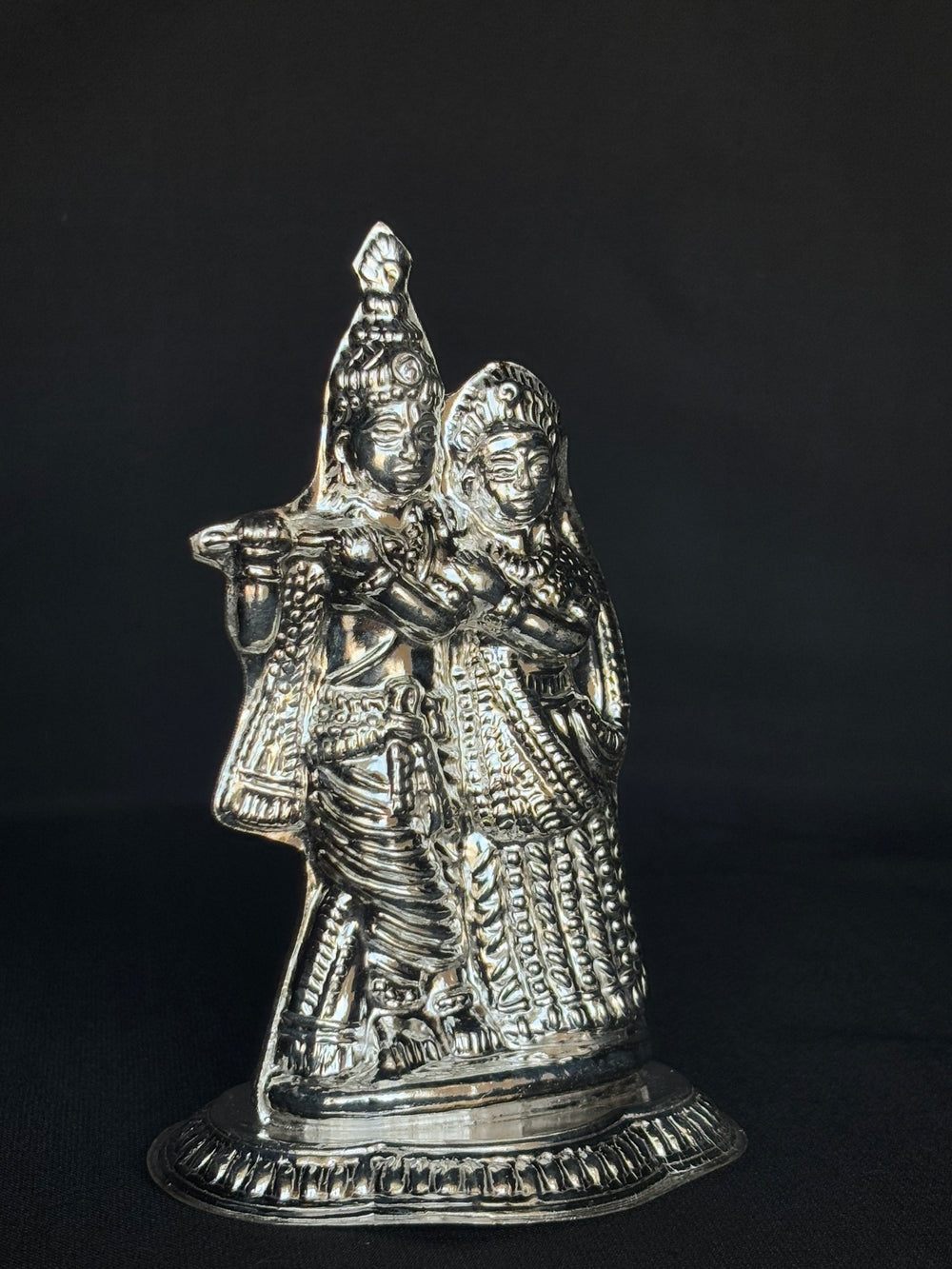 92.5 Sterling Silver Radha Krishna Idol