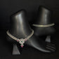 92.5 Sterling Silver Oxidized cutstone Payal/ Anklets with Stone Accents - Traditional Indian Jewelry