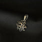 92.5 Sterling Silver Om Pendant - Spiritual Jewelry (Without Chain)