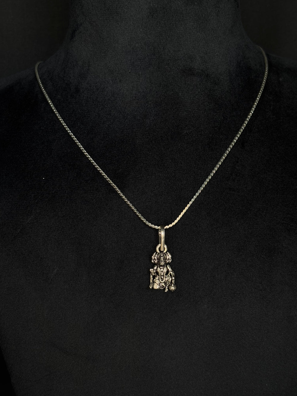 92.5 Sterling Silver Panchmukhi Hanuman Pendant - Spiritual Jewelry (Without Chain)