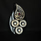 92.5 Sterling Silver Kumkum Holder Set - Traditional Pooja Accessory