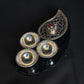 92.5 Sterling Silver Kumkum Holder Set - Traditional Pooja Accessory