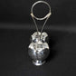 92.5 Sterling Silver Chopra/Haldi Kumkum Set - Floral Design